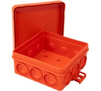 Gigant Коробка огнестойкая без галогена E110, о.п 85х85х38, 12 выв., IP55, 2P, оранжевая 43055HF-GI