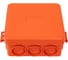 Gigant Коробка огнестойкая E110, о.п 85х85х38, 12 выв., IP55, 6P, оранжевая 43255HF-GI 6