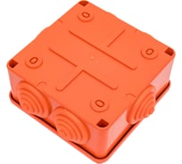 Gigant Коробка огнестойкая E110, о.п 100х100х55, 6 выв., IP56, 6P, оранжевая 43017HF-GI