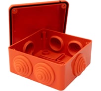 Gigant Коробка огнестойкая E110, о.п 100х100х55, 6 выв., IP56, 6P, оранжевая 43017HF-GI