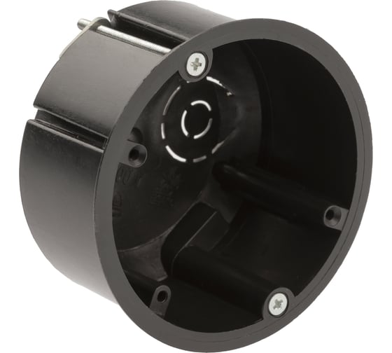 Установочная коробка ЭРА KUP-73-45-m-black для полых стен черная IP20 Б0052724 1