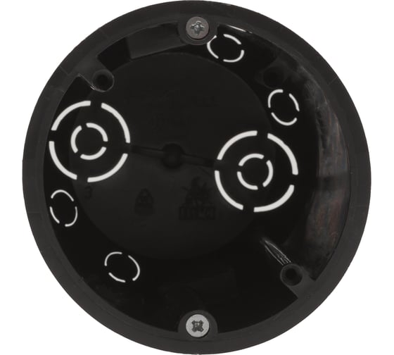 Установочная коробка ЭРА KUP-73-73-m-black для полых стен саморезы, метал, лапки черная Б0052725