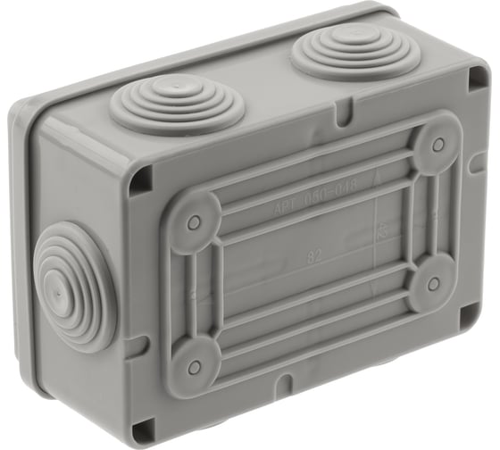Распаечная коробка ЭРА KORv12080506g открытой установки, на винтах, 6 гермовводов IP55 Б0052730