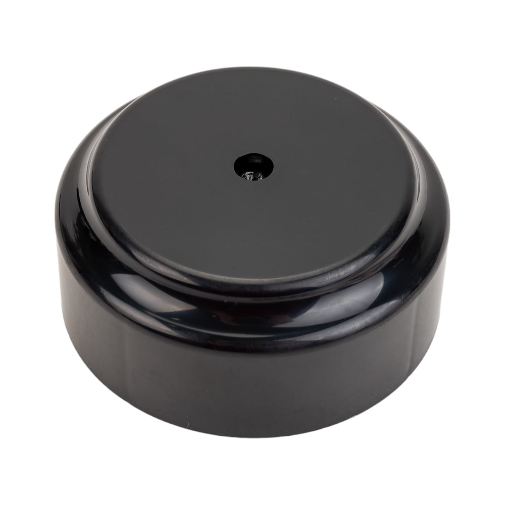 МонтажнаякоробкаBylectricaКМ-450открытойустановки,безсальников,диаметр80мм,серияРЕТРО,черный,КМ-450