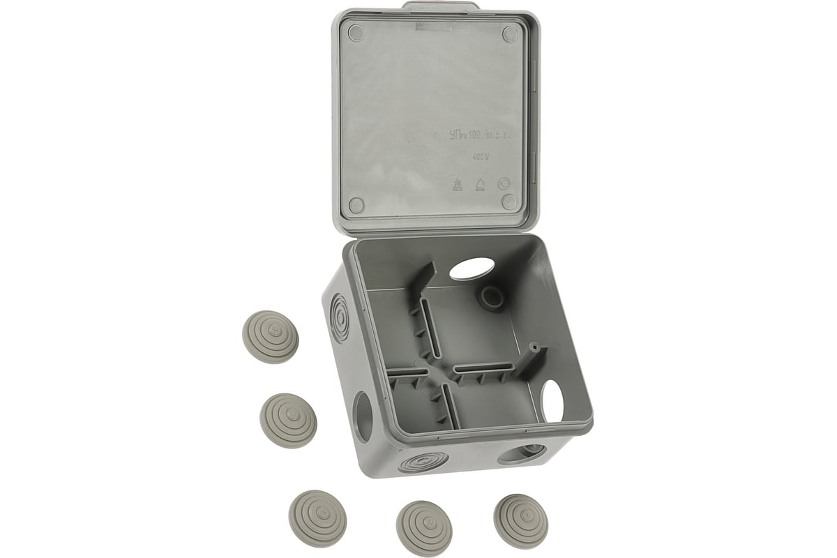 Распределительная коробка TUNDRA 100х100х50 мм, IP54, для открытой ...