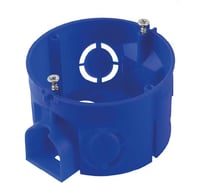 Установочная коробка TDM ELECTRIC СП D68х42мм, саморезы, стыковочные узлы, синяя, IP20 SQ1402-1118