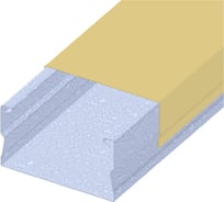 Кабельный канал с крышкой PRO-lotki.ru MKK 15H15 (BG) бежевый металлический (0,5) L=2000 LT53465