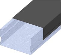 Кабельный канал с крышкой PRO-lotki.ru MKK 15H15 (В) черный металлический (0,5) L=2000 LT53464