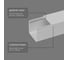 Кабель-канал TDM ELECTRIC серый, 25х25, 2 метра, упаковка 4 штуки SQ0402-5106 4