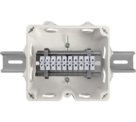 Клеммная коробка Магнито-контакт КСП-DIN-10 (120х103х50) АЯКС PUSH-IN 00-00032165 1