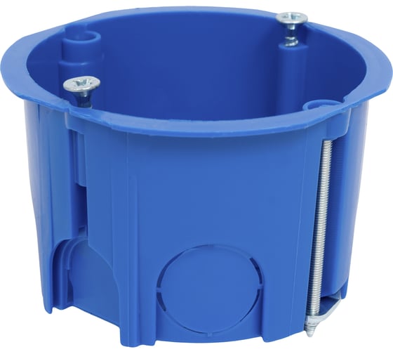 Gigant Коробка установочная для гипсокартона HF 68x45мм с металл.лапками, 1 шт, IP20, синяя 44663GI