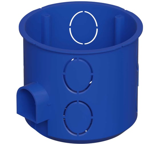 Коробка установочная со стык. ушками 68x62 мм, 1 шт, синяя Gigant 44659-1GI 1