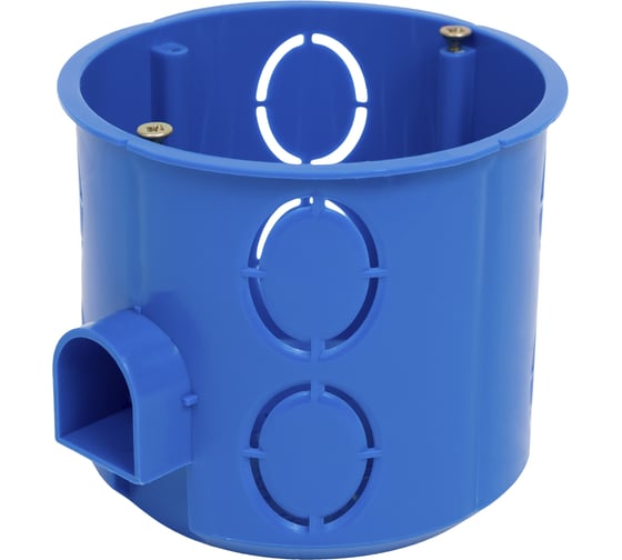 Gigant Коробка установочная со стык. ушками HF 68x62 мм с саморезами, 1 шт, IP20, синяя 44659GI