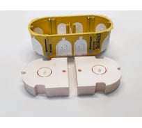 Заглушка двойных подрозетников KOPOS Копос ZV-KPL 64-2LD (50P) комплект 50 шт. ZV-KPL-64-2LD-50P