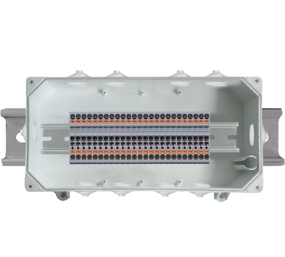 Клеммная коробка Магнито-Контакт КСП-DIN-25 (302х148x93) АЯКС PUSH-IN 00-00032177 1