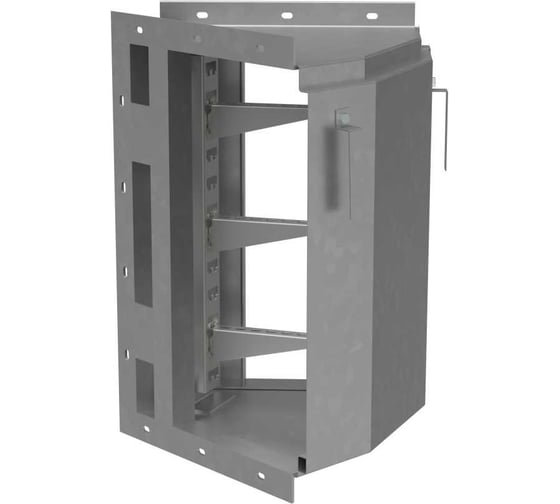 Короб кабельный блочный угловой горизонтальный Система КМ с наружным углом поворота на 45 градусов ККБ-УГН-0,65/0,4 s:1,5 мм HD ККБ-УГН-0.65/0.4-1.5 HD