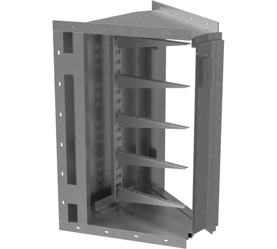 Короб кабельный блочный угловой горизонтальный Система КМ с внутренним углом поворота на 45 градусов ККБ-УГВ-0,95/0,6 s:2,0 мм ККБ-УГВ-0.95/0.6-2.0