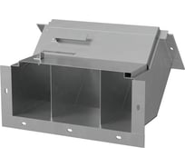 Короб кабельный блочный угловой Система КМ с поворотом вверх на 45 градусов, трехканальный ККБ-3УВП-0,2/0,5 s:2,0 мм HD ККБ-3УВП-0.2/0.5-2.0 HD