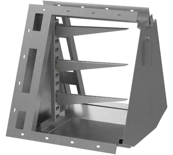 Короб кабельный блочный угловой Система КМ с поворотом вверх на 45 градусов ККБ-УВ-0,65/0,6 s:2,0 мм ККБ-УВ-0.65/0.6-2.0