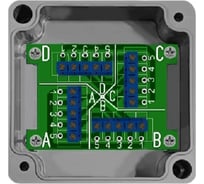 Коробка распределительная пластиковая Магнито-Контакт КРП 5 жил / DALI / DMX 5x4 (винтовые клеммы) (глухая) 00-00032227
