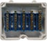 Коробка распределительная пластиковая Магнито-Контакт КРП 5 жил / DALI / DMX 5х8 (глухая) 00-00032226 1