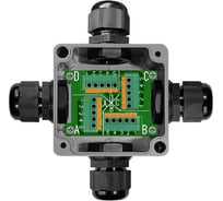 Коробка распределительная пластиковая Магнито-Контакт КРП 5 жил / DALI / DMX 5x4 (нажимные клеммы) 00-00032225