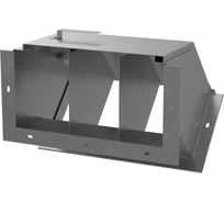 Короб кабельный блочный угловой Система КМ с поворотом вниз на 45 гр. трехканальный ККБ-3УНП-0,2/0,5 s:2 мм HD ККБ-3УНП-0.2/0.5-2.0 HD