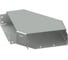 Горизонтальный угол NTSS 90 80х400, толщина 1,0 (с крышкой) NTSS-ГУК80400 1