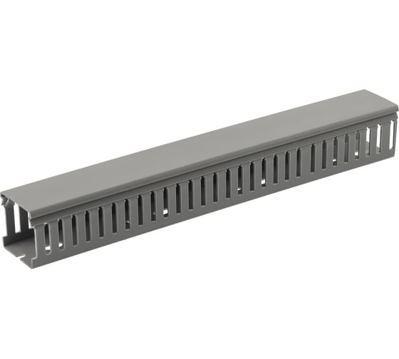 Перфорированный кабель канал ЭРА KK6060PERF 60х60, серый, 16м Б0050777 1