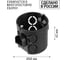 Установочная коробка TDM ELECTRIC СП D68х62 мм, углубленная, саморезы, стыковочные узлы, черная, IP20, упаковка 240 штук SQ1402-3905 3