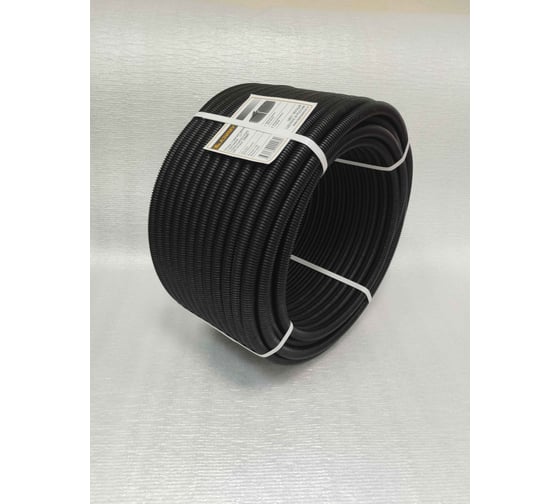 Труба гофрированная ООО "Азимут" d 40 ПНД черная АЗИМУТ разрезная (25м) 00000002688