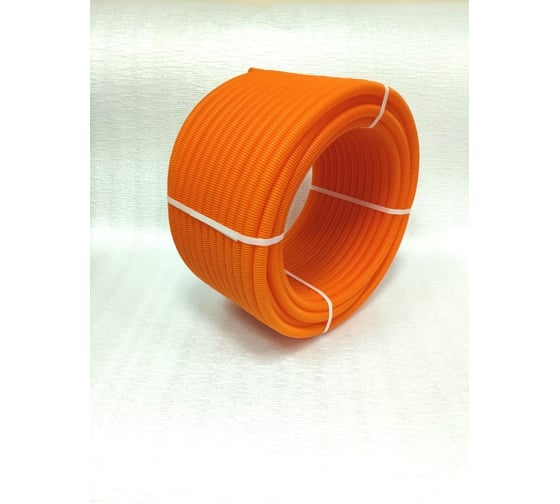 Труба гофрированная ООО "Азимут" d 40 ПНД оранжевая АЗИМУТ разрезная (25м) 00000002687