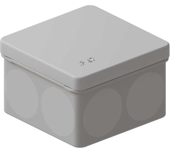 Коробка распределительная Система КМ огнестойкая (HF) двухкомпонентная КРОПС-P3, IP67, 80х80х50 мм, для кабелей сечением до 4 мм2, 3 клеммы FRJB2-KM-P3-4-03-КРОПС-IP67