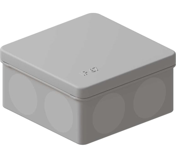 Коробка распределительная Система КМ огнестойкая (HF) двухкомпонентная КРОПС-P1, IP67, 100х100х50 мм, для кабелей сечением до 6 мм2, 4 клеммы FRJB2-KM-P1-6-04-КРОПС-IP67