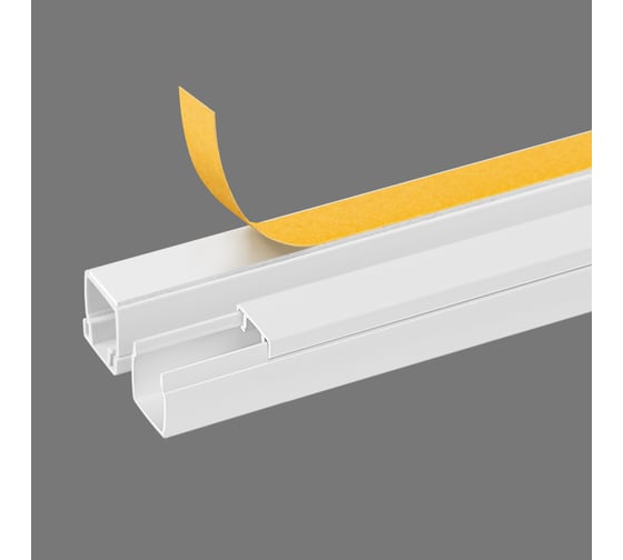 Кабель-канал TDM ELECTRIC белый, самоклеящийся, 12х12, 2 метра, упаковка 12 штук SQ0402-1201