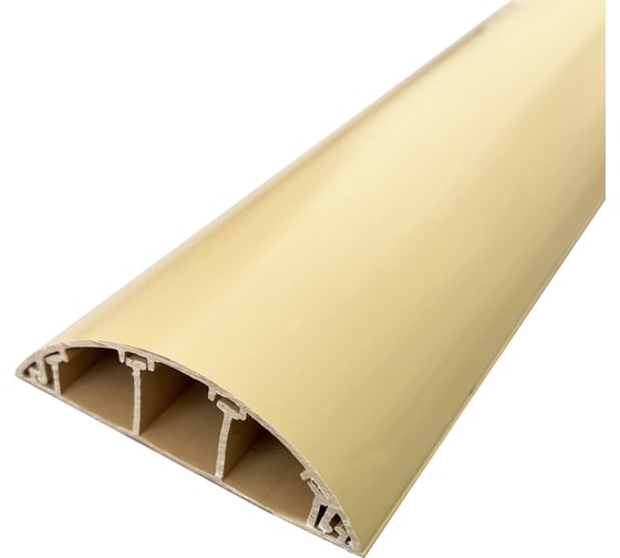 Напольный кабель-канал УРАЛ ПАК«Стандарт» бежевый 93х17 2м КК-7129317-028