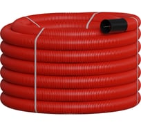 Двустенная труба Экопласт NR160 ПНД гибкая, тип 450, SN8, с зондом, цвет красный D160мм (50м) 801160