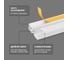 Кабель-канал TDM ELECTRIC белый самоклеящийся 15х10, 2 метра, упаковка 12 штук SQ0402-1202 5