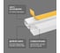 Кабель-канал TDM ELECTRIC белый самоклеящийся 25х16, 2 метра, упаковка 6 штук SQ0402-1205 5