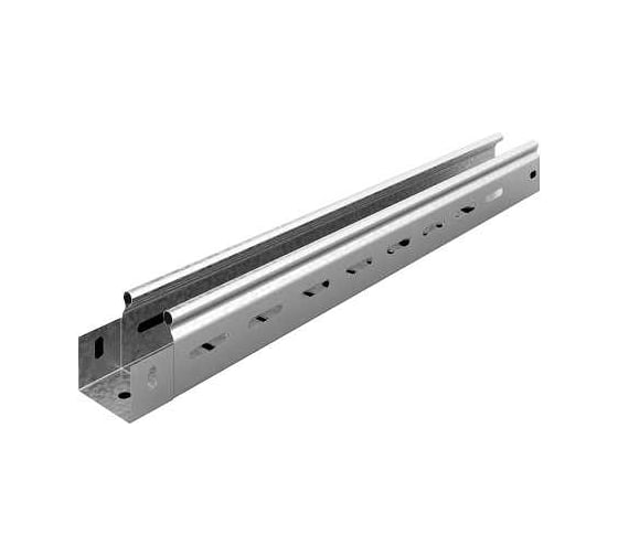 Лоток световой перфорированный OSTEC 50x50x3000, толщина 0,7 мм, Сендзимир цинк ЛПС-50х50х3000-0,7-СЦ