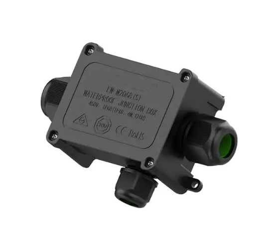 Коробка Fibox IP68, без клемм, д3-х кабелей: два каб. 5-9 один 9-12 мм черн.PA EW-M2068S-3T Т03753811