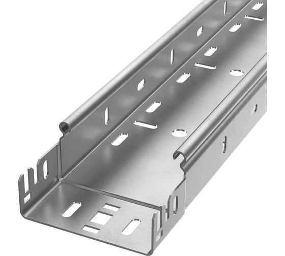 Лоток перфорированный Промрукав Профи INOX (AISI 304) 100х50х3000 (2,0 мм) (6 м/уп) PR16.13407