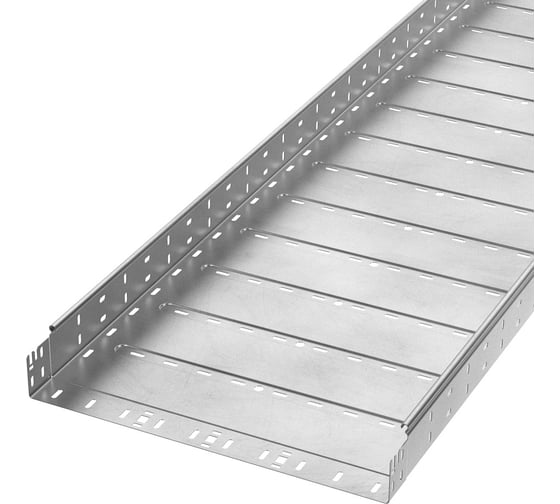 Лоток перфорированный Промрукав Профи INOX (AISI 304) 500х80х3000 (1,2 мм) (6 м/уп) PR16.13381