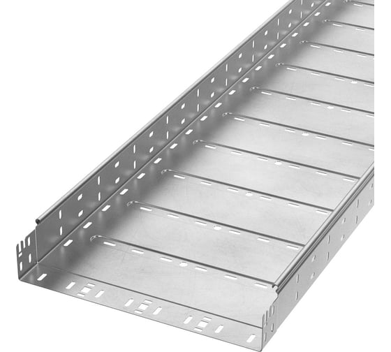 Лоток перфорированный Промрукав Профи INOX (AISI 304) 400х80х3000 (1,0 мм) (6 м/уп) PR16.13336