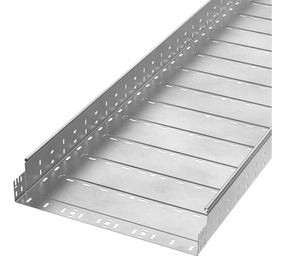 Лоток перфорированный Промрукав Профи INOX (AISI 304) 500х100х3000 (1,0 мм) (6 м/уп) PR16.13337