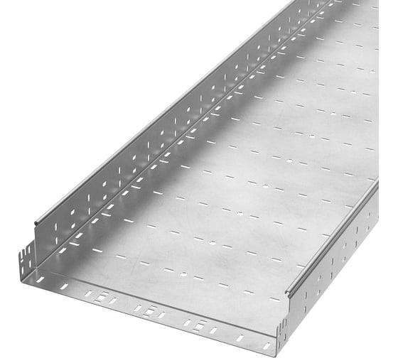 Лоток перфорированный Промрукав Профи INOX (AISI 304) 500х100х3000 (1,5 мм) (6 м/уп) PR16.13295