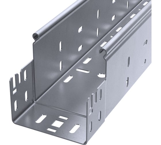 Лоток перфорированный Промрукав Профи INOX (AISI 316) 100х100х6000 (1,5 мм) (12 м/уп) PR16.13595