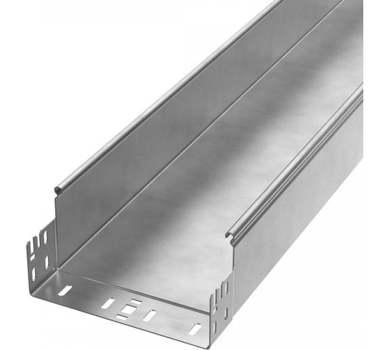 Лоток неперфорированный Промрукав Профи INOX (AISI 304) 200х100х3000 (1,0 мм) (6 м/упаковка) PR16.14000