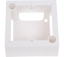 Настенная коробка под рамку французского стандарта LANMASTER 45х45 мм LAN-WB45x45-WH