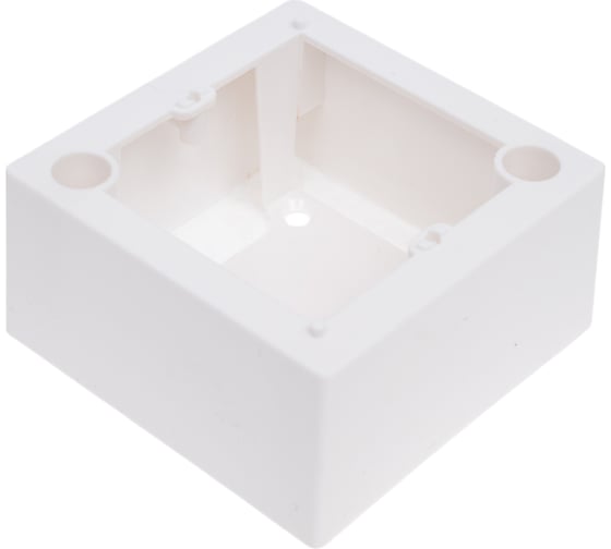 Настенная коробка под рамку французского стандарта LANMASTER 45х45 мм LAN-WB45x45-WH